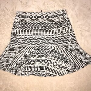 Aztec print mini skirt